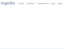 Tablet Screenshot of logicbio.com